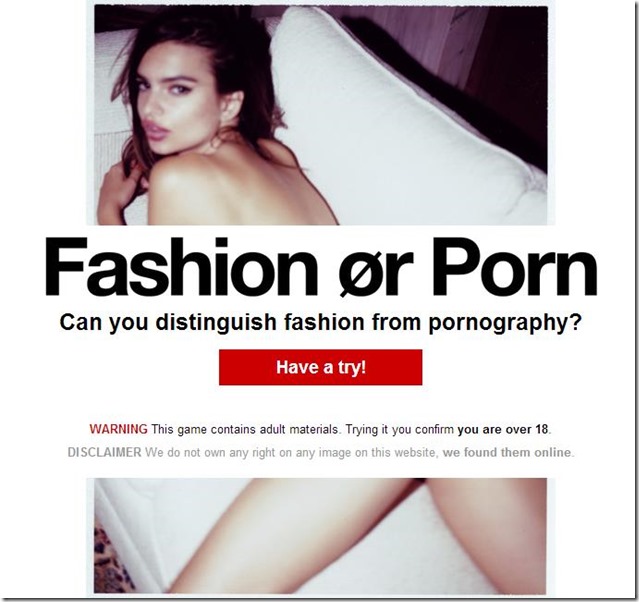 Imperdible: Fashion or Porn?