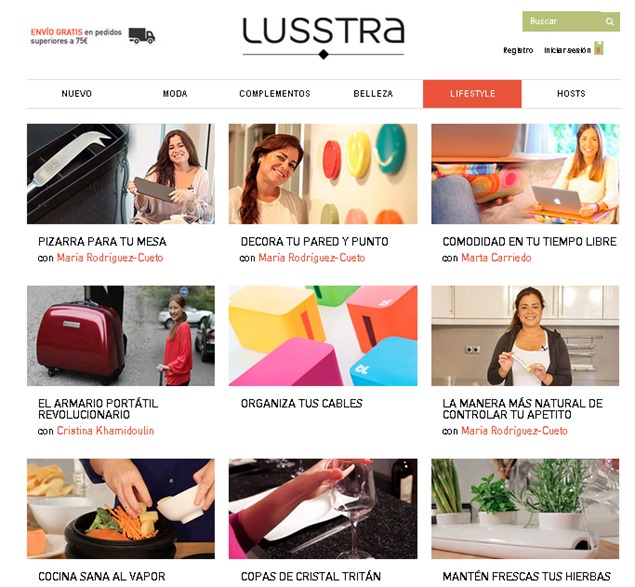 LUSSTRA, la primera plataforma de video-shopping en España